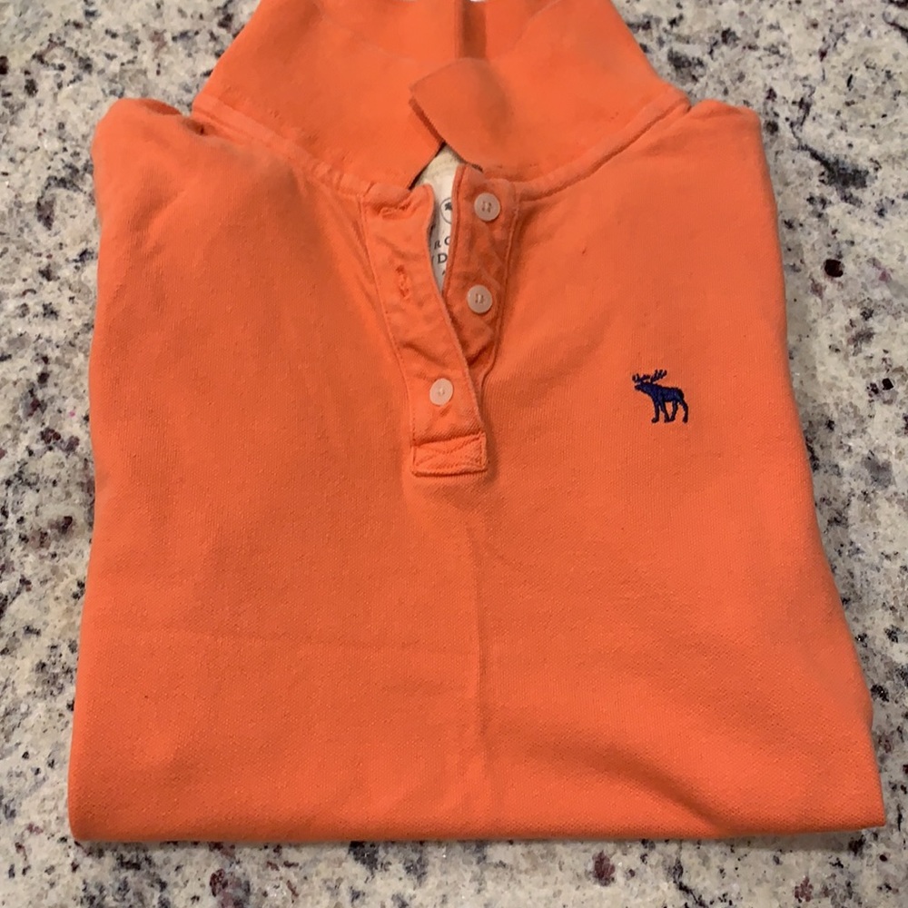 Abercrombie & Fitch Orange Polo